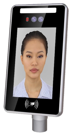 Wall-Mounted Face Recognition Terminal With Card Reader To Office Access Control